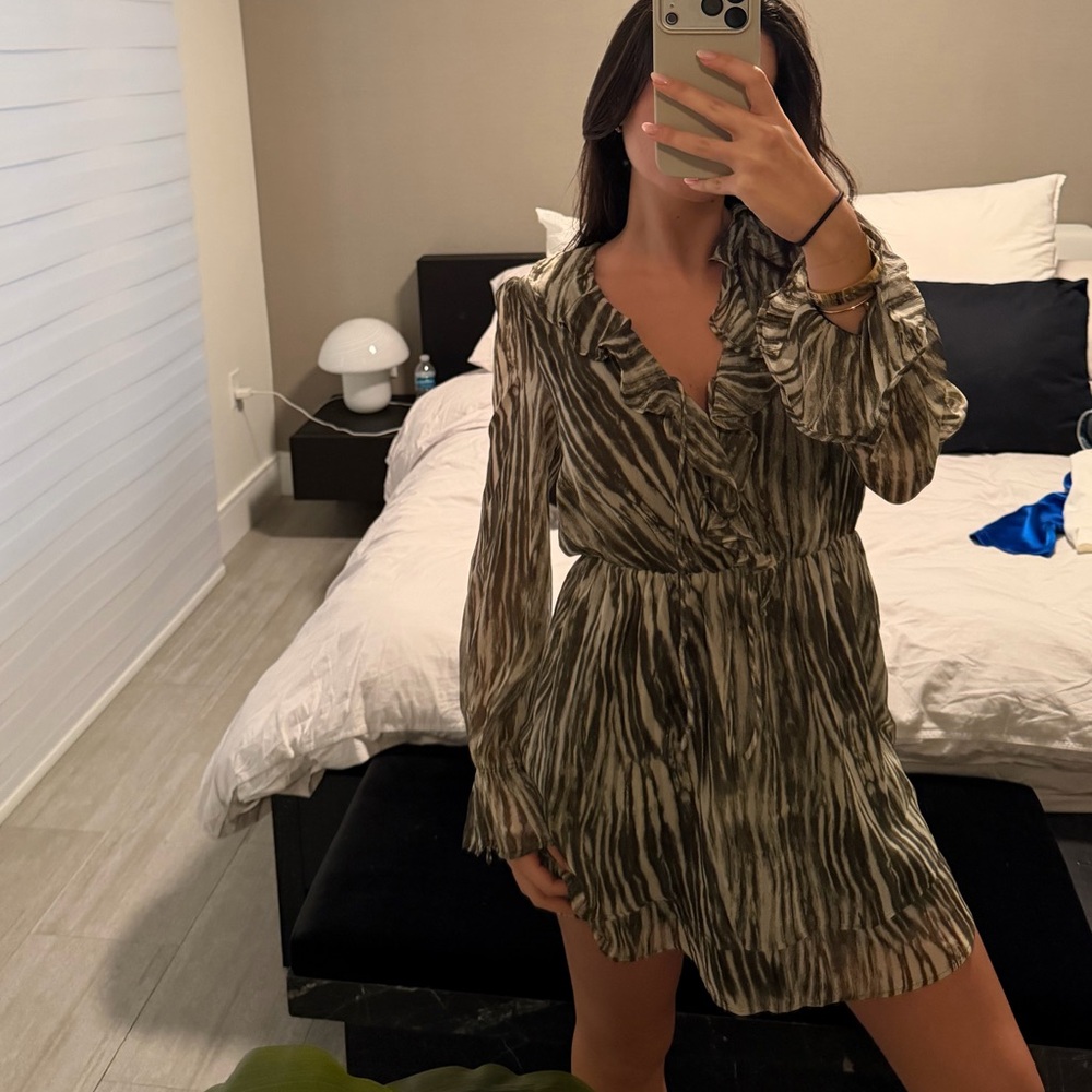 Mango summer dress with front tie
